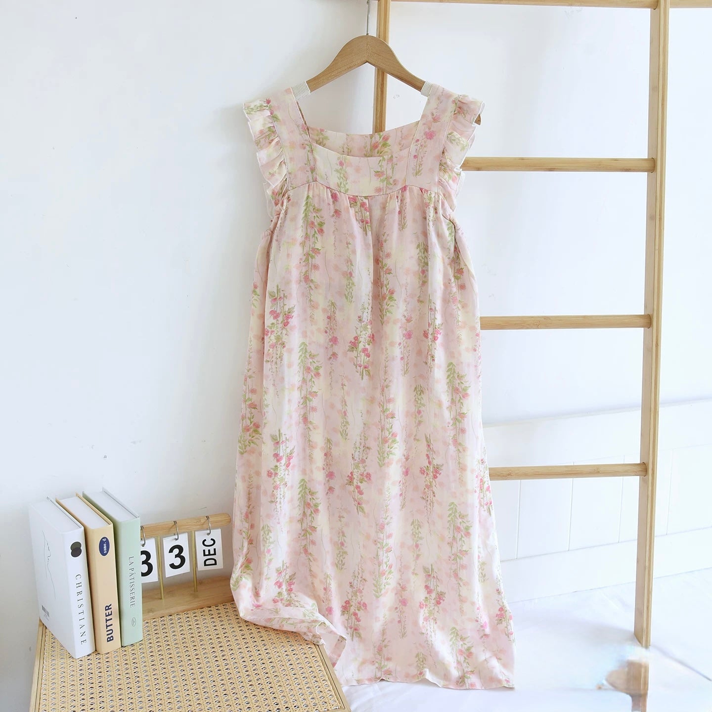 Cottage Garden Ruffle Padded Night Dress