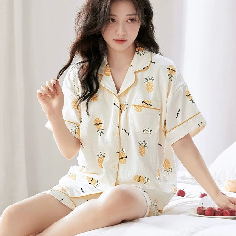 Pineapple Mood Padded Nightsuit Set