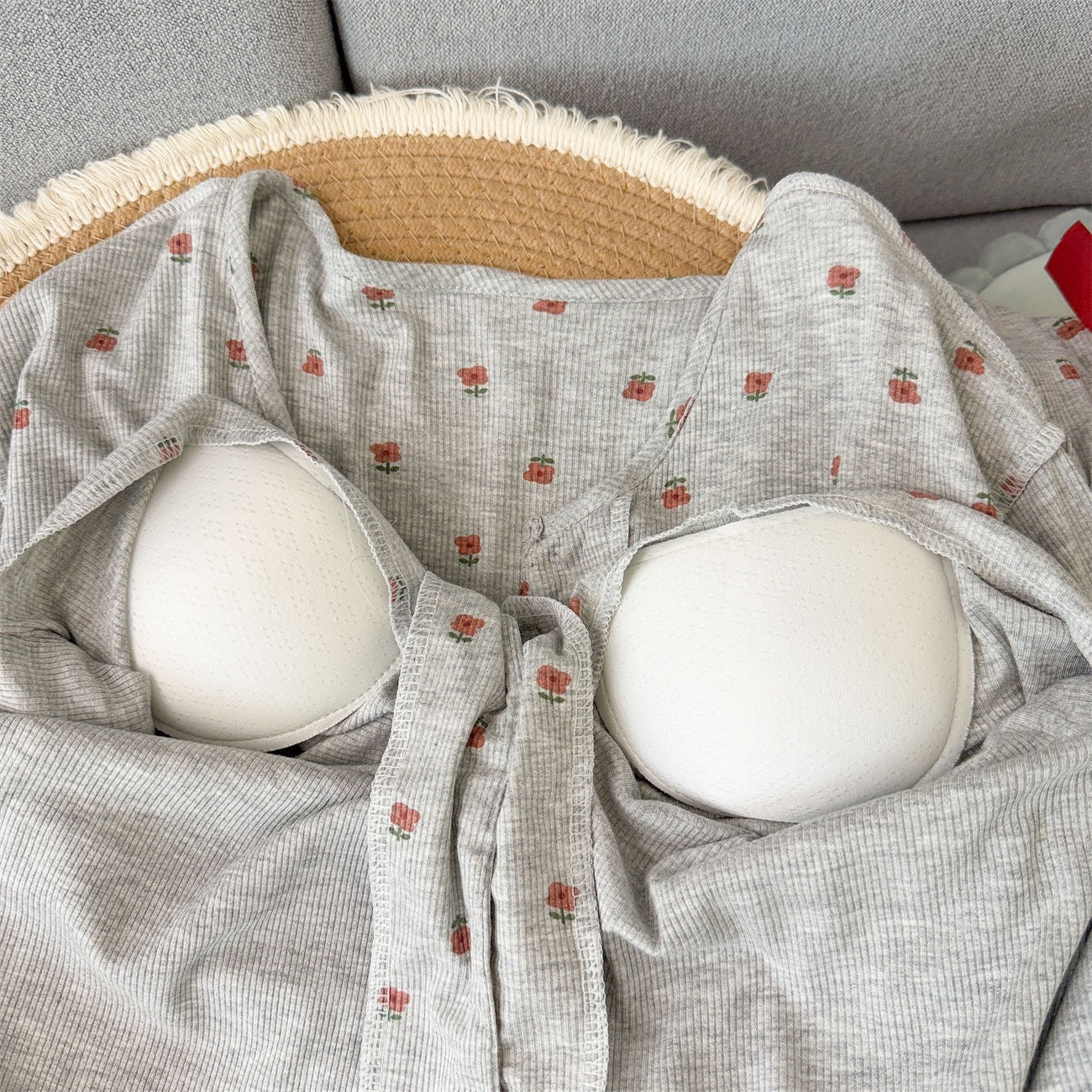 Farmhouse Cherry Padded Nightsuit Set