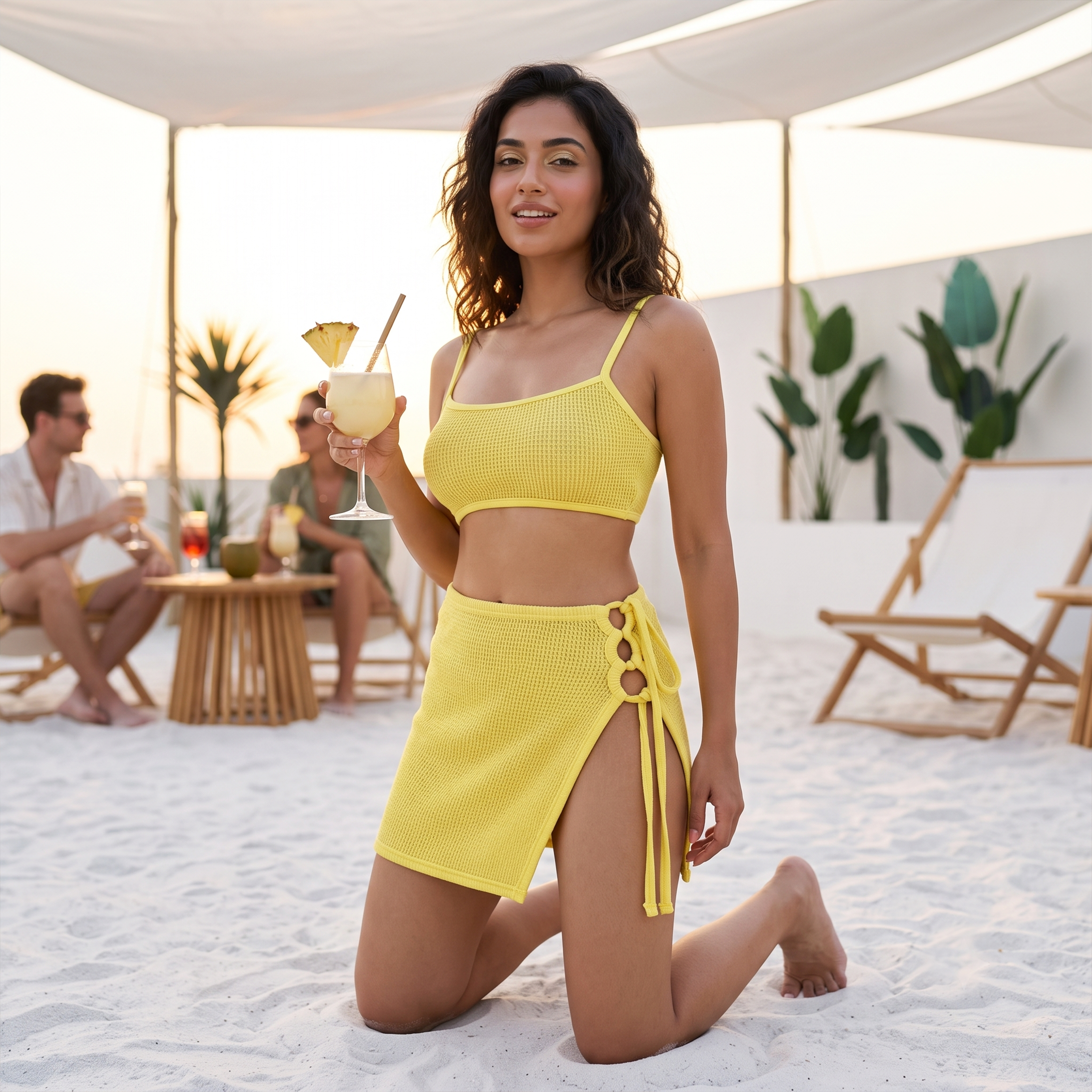 Neon Bombshell Swimsuit -3Pc Set