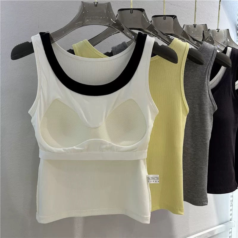 Clean Cut Built-in Bra Top