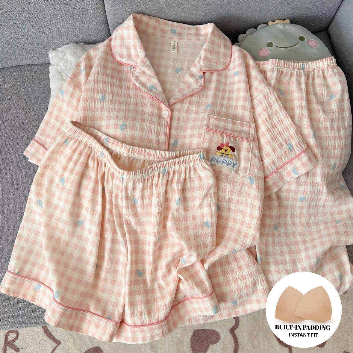 Whispering Pillow Padded Nightsuit -3pcs Set