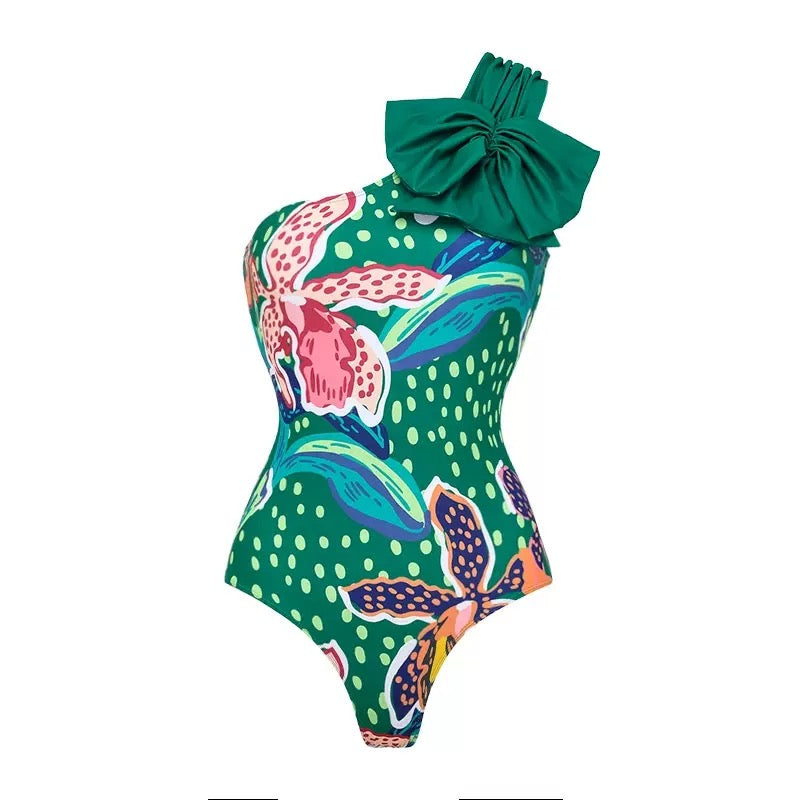 Paradise Pop Monokini And Sarong Set