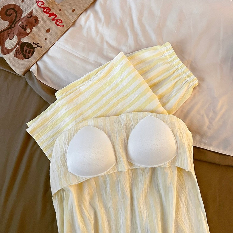 Luna Crinkle Padded Nightsuit Set