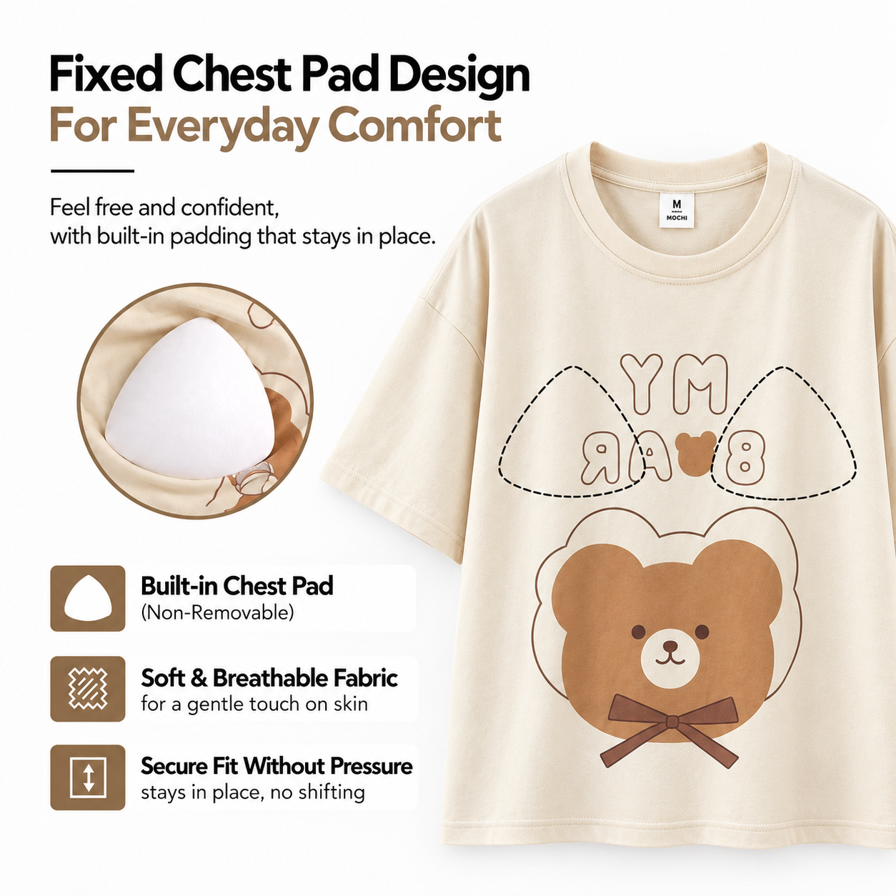 Cinnamon Bear Padded Nightsuit Set