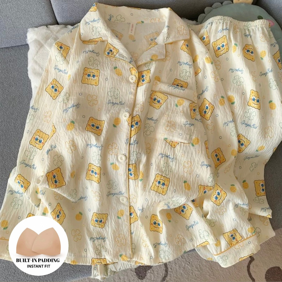 Snacc Time Padded Nightsuit Set