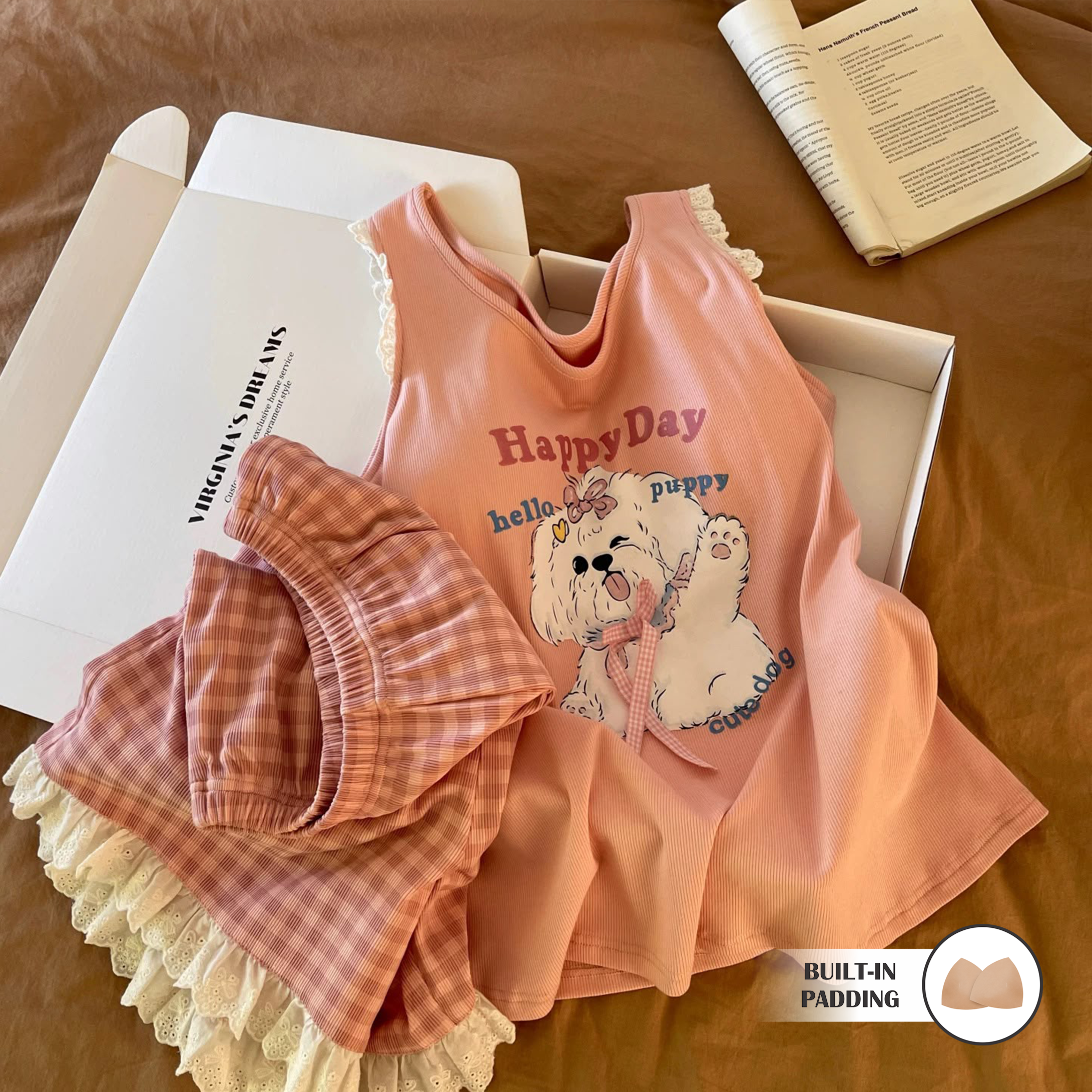 Sweet Whiskers Padded Nightsuit Set