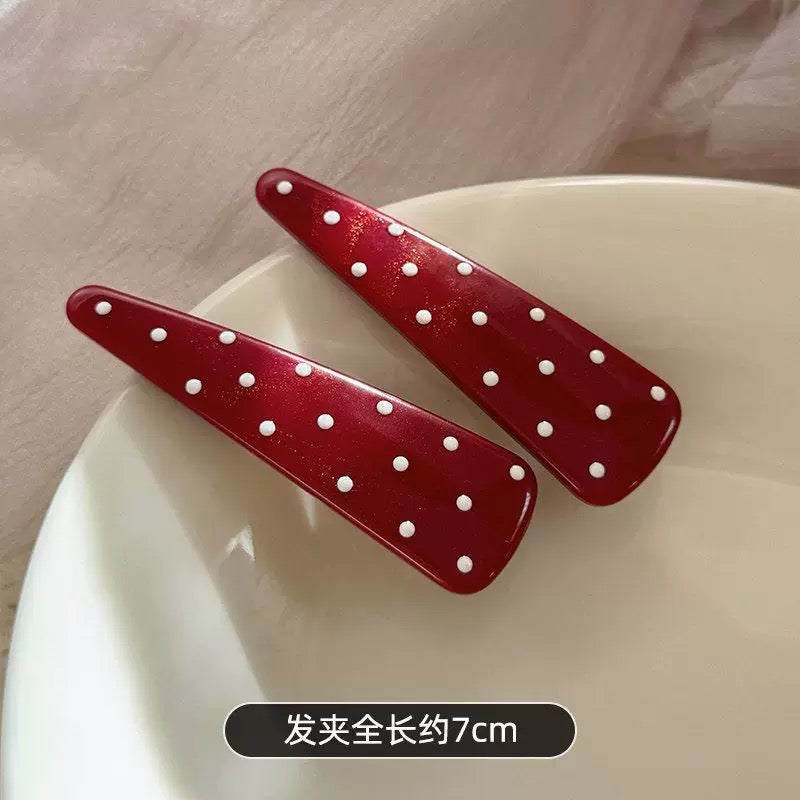 Polka Dot Hair Clip