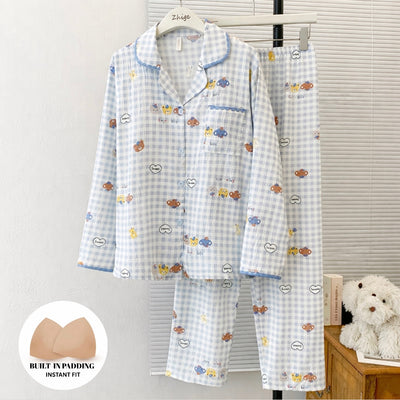 Dreamy Bear Padded Nightsuit Set
