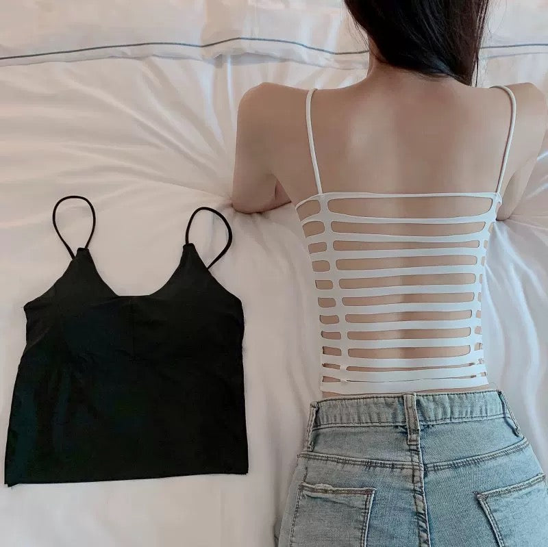 Caged Back Built-in Bra Camisole