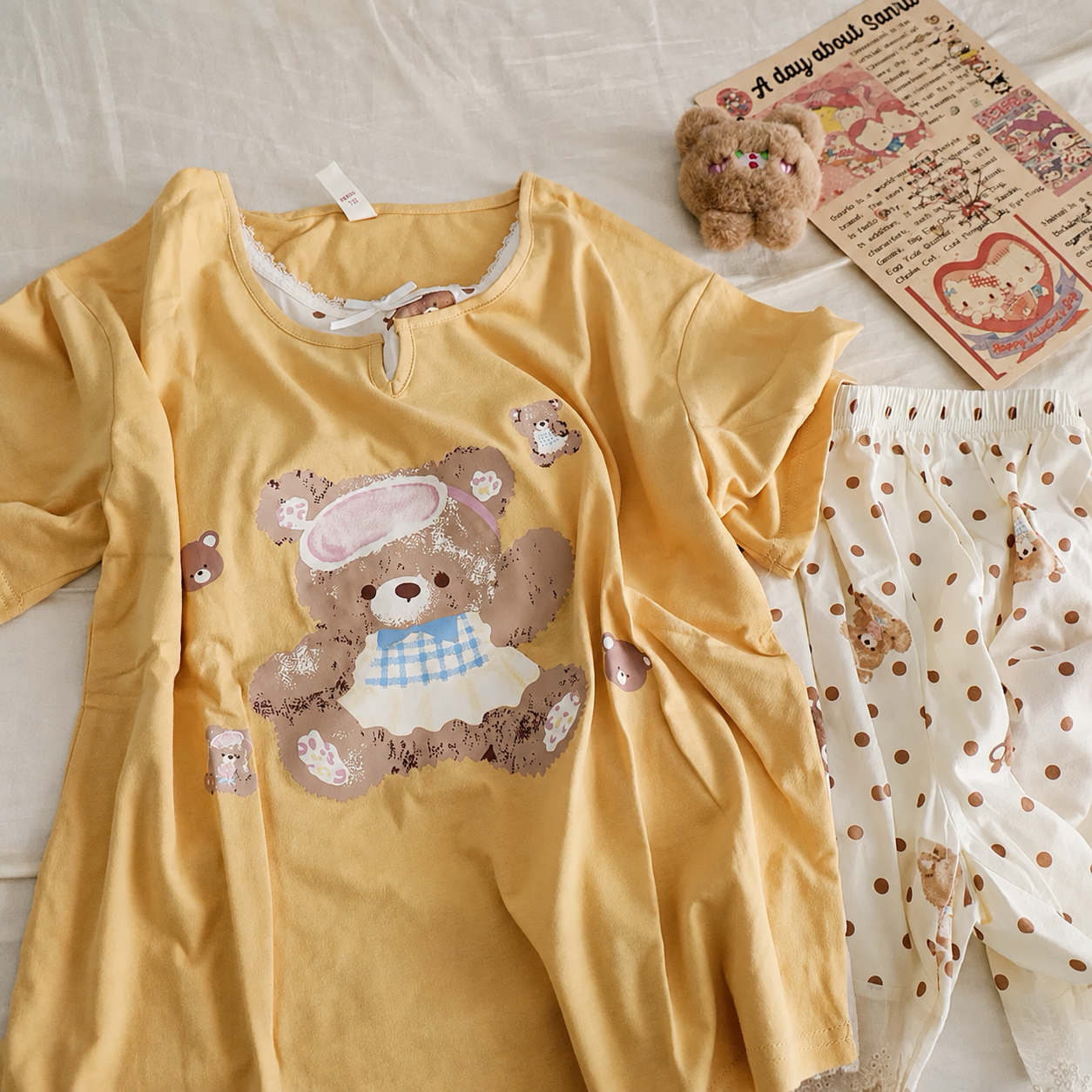 Playtime Teddy Padded Nightsuit Set