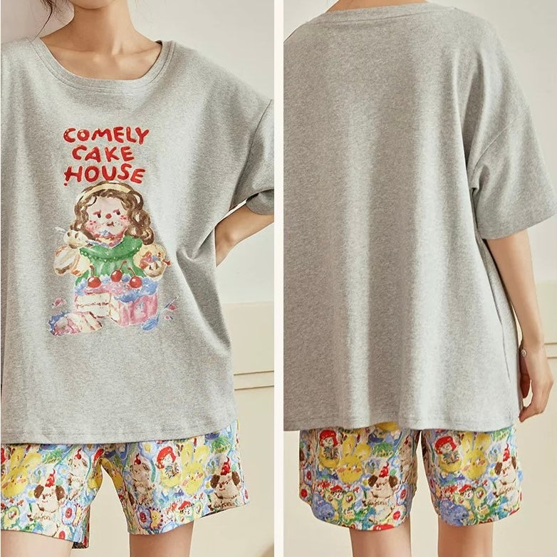 Comely Cake House Padded Nightsuit Set
