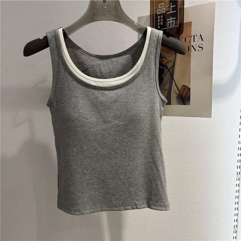 Clean Cut Built-in Bra Top