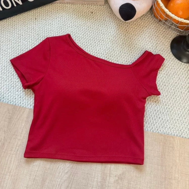 Ira boatneck Built-in Bra Top
