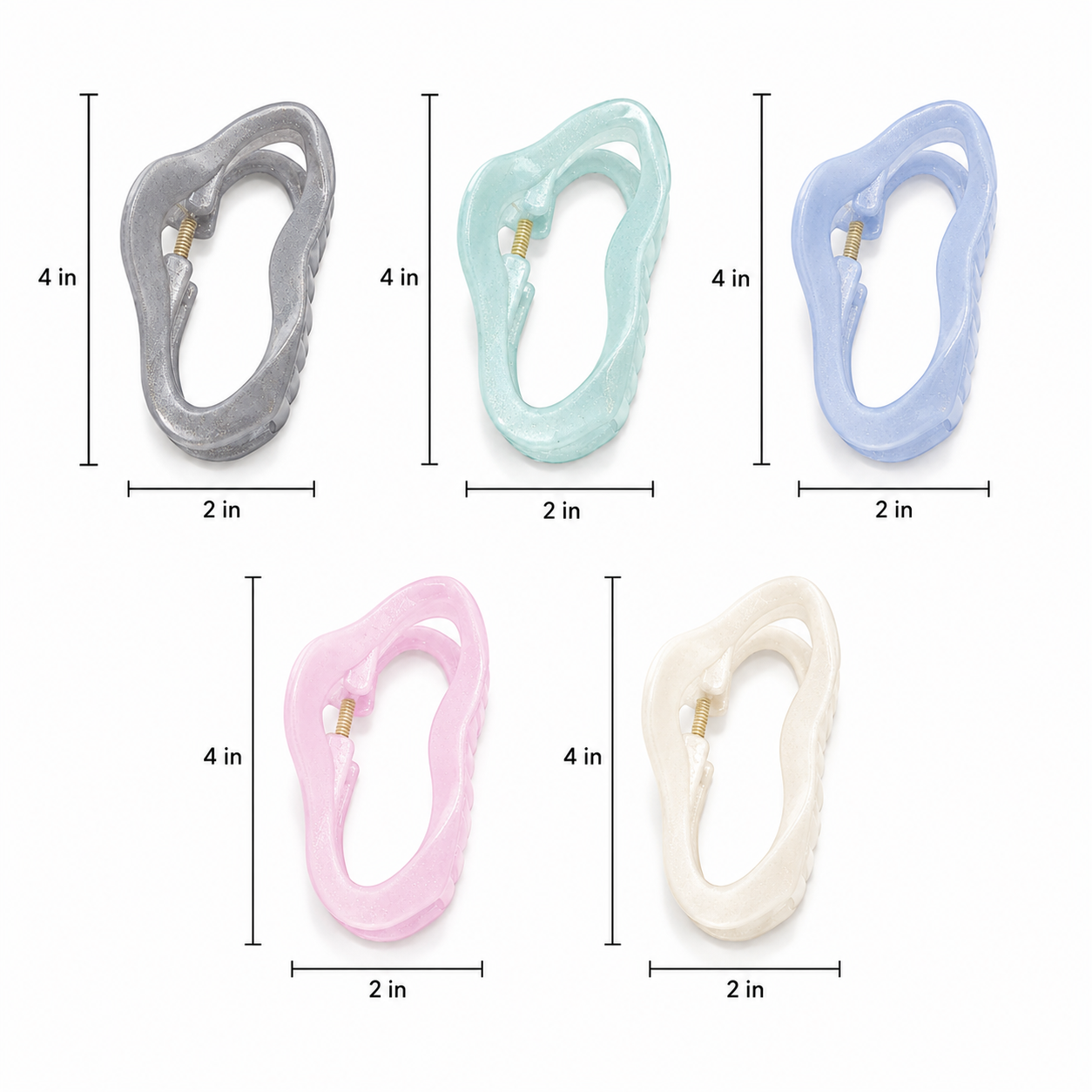 Petal Twist Claw Clips