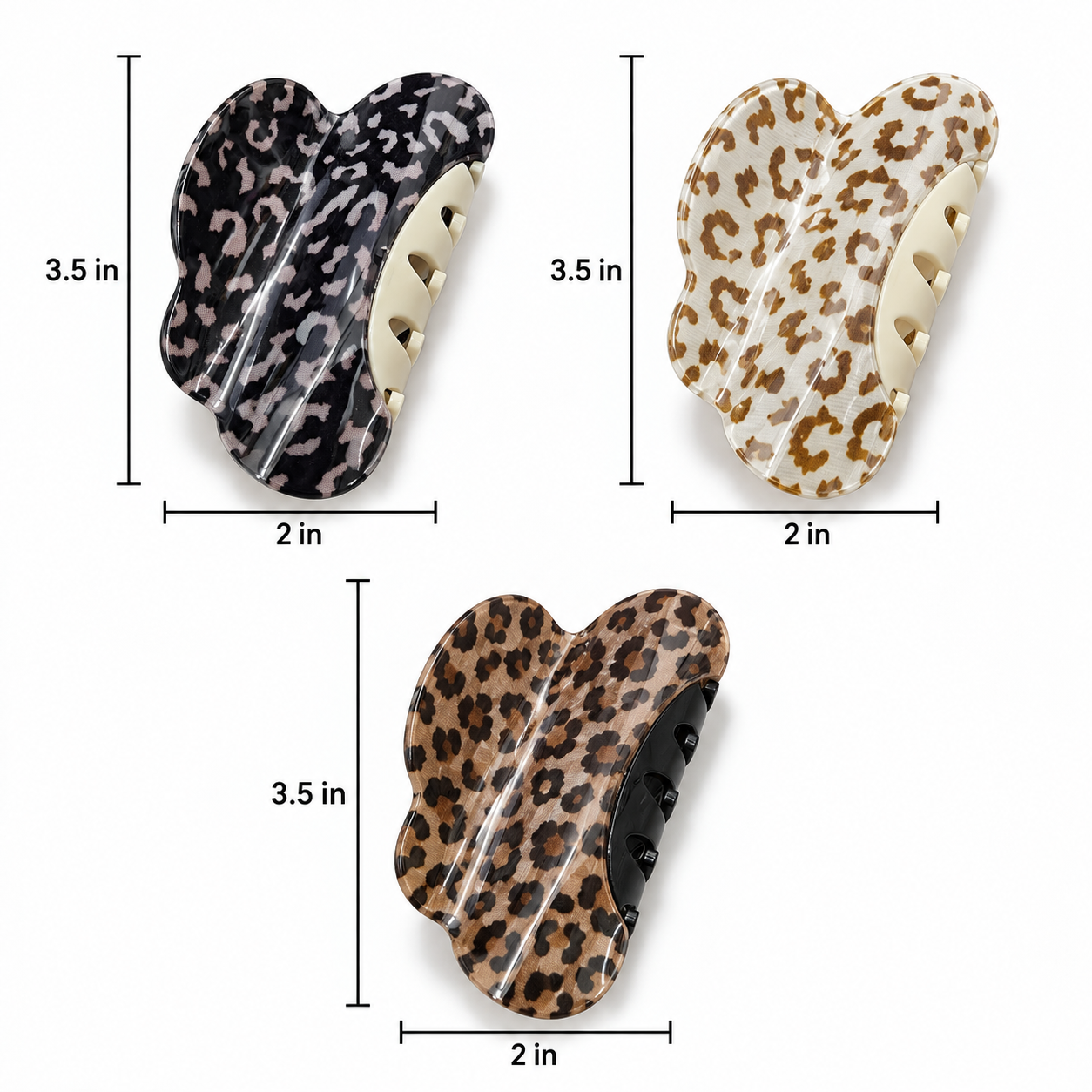 Wild Spotty Claw Clips