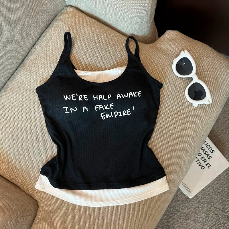 Wake Up Call Built-in Bra Top