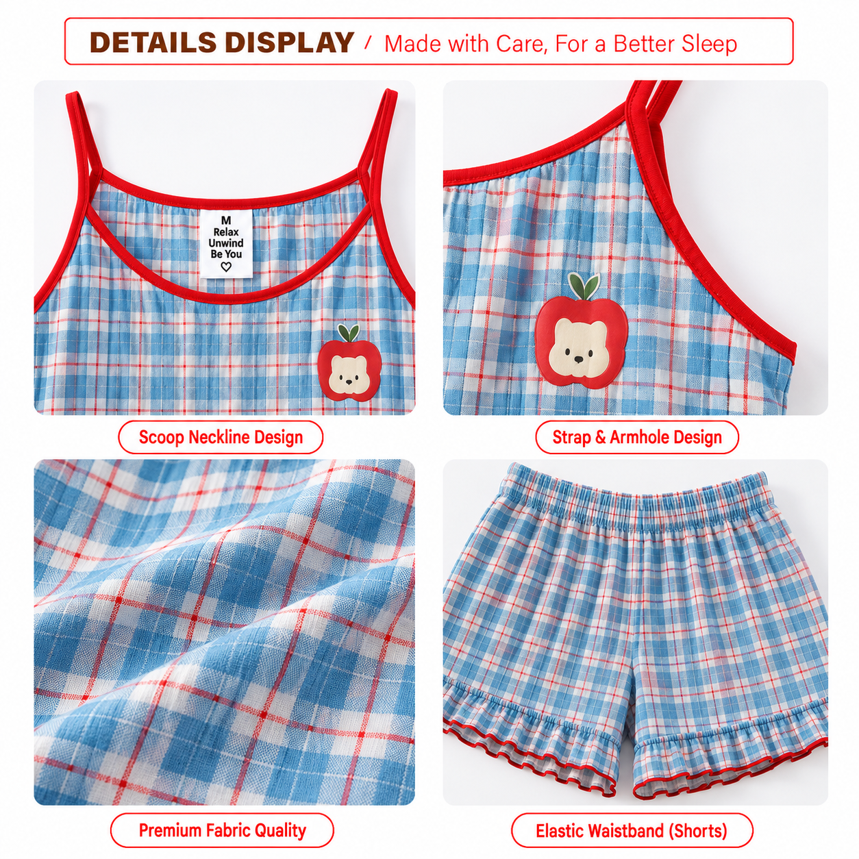 Apple Orchard Padded NIghtsuit Set