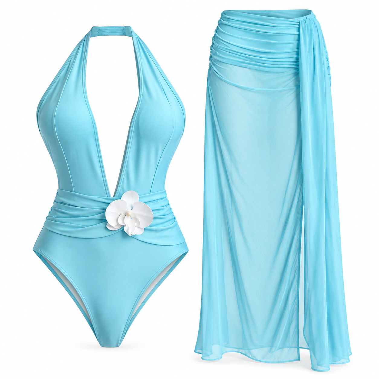 Mermaid Luxe Monokini & Skirt Set