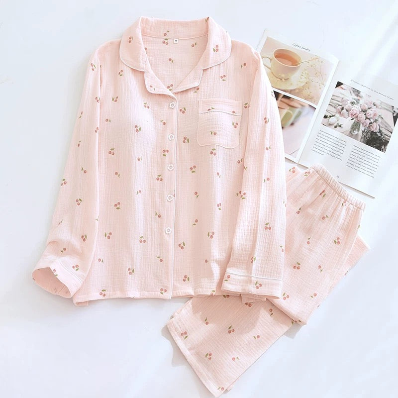 Blush & Butter Padded Nightsuit set