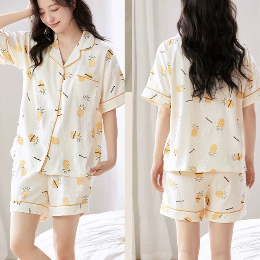 Pineapple Mood Padded Nightsuit Set