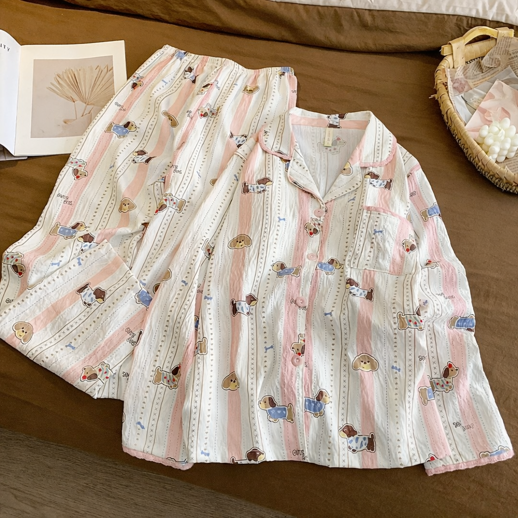 Pawvi Pug Padded Nightsuit Set