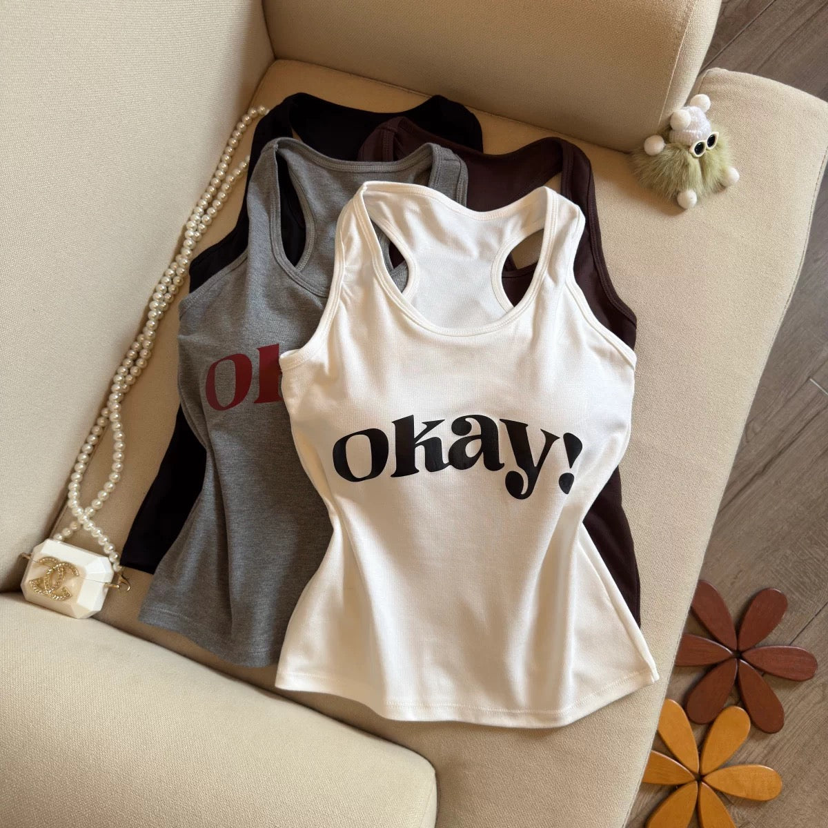 Just Okay Built-in Bra Top