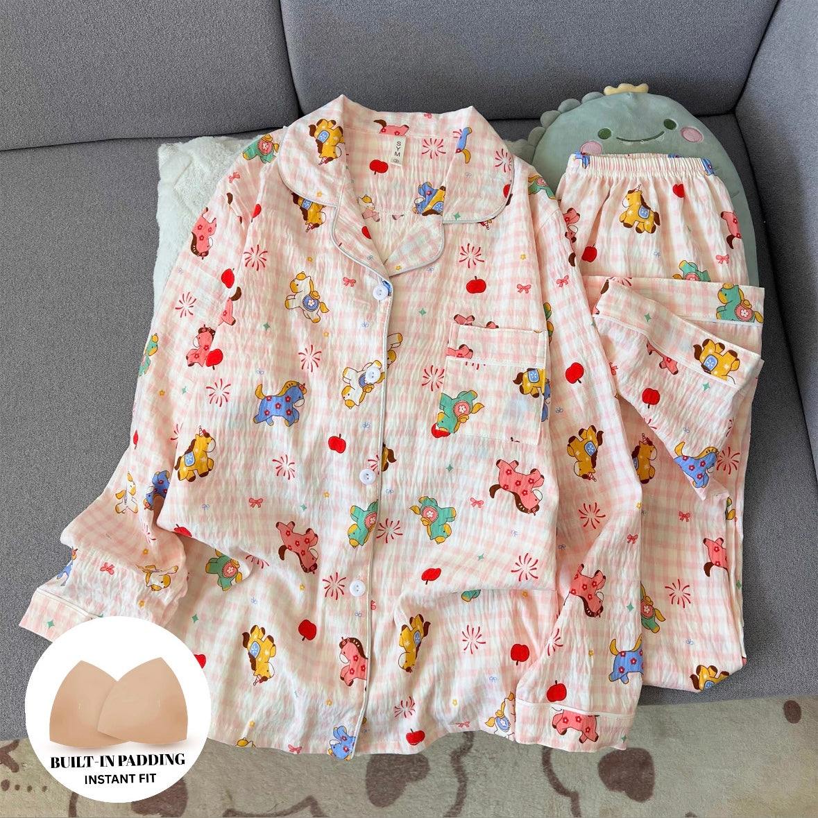 Safari Snuggle Padded Nightsuit Set