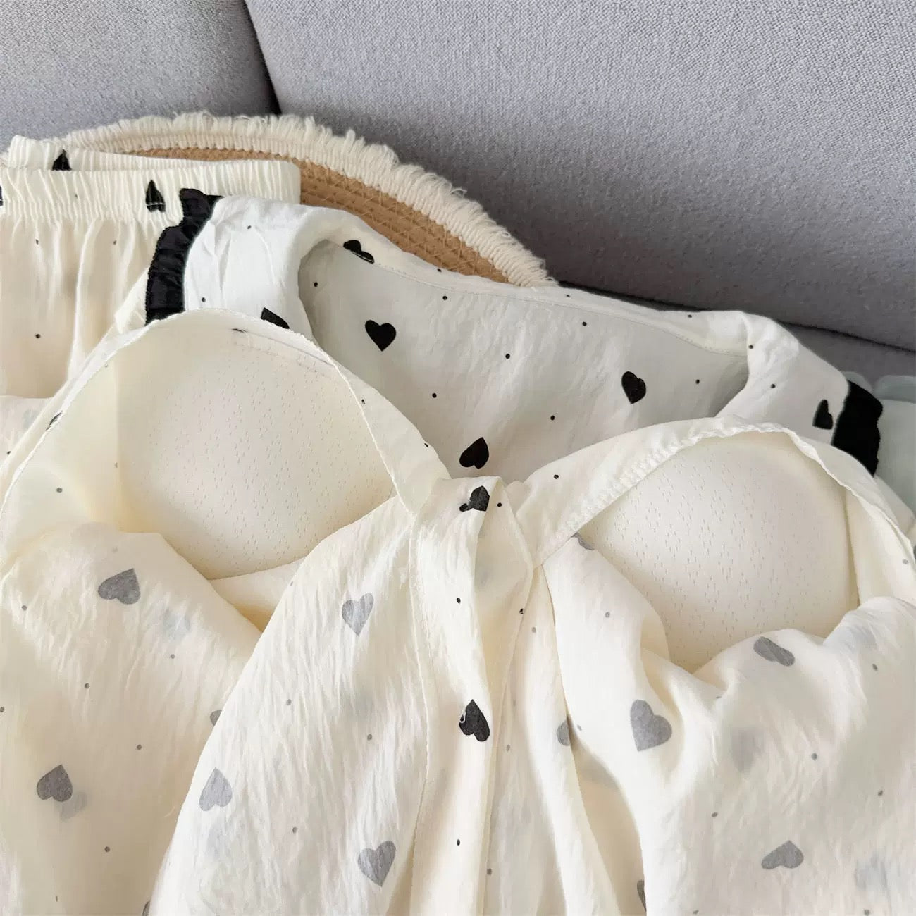 Milk & Hearts Padded Nightsuit Set