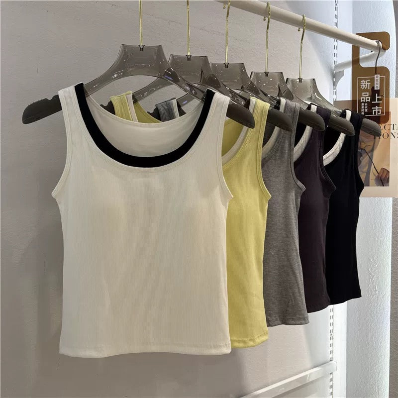 Clean Cut Built-in Bra Top
