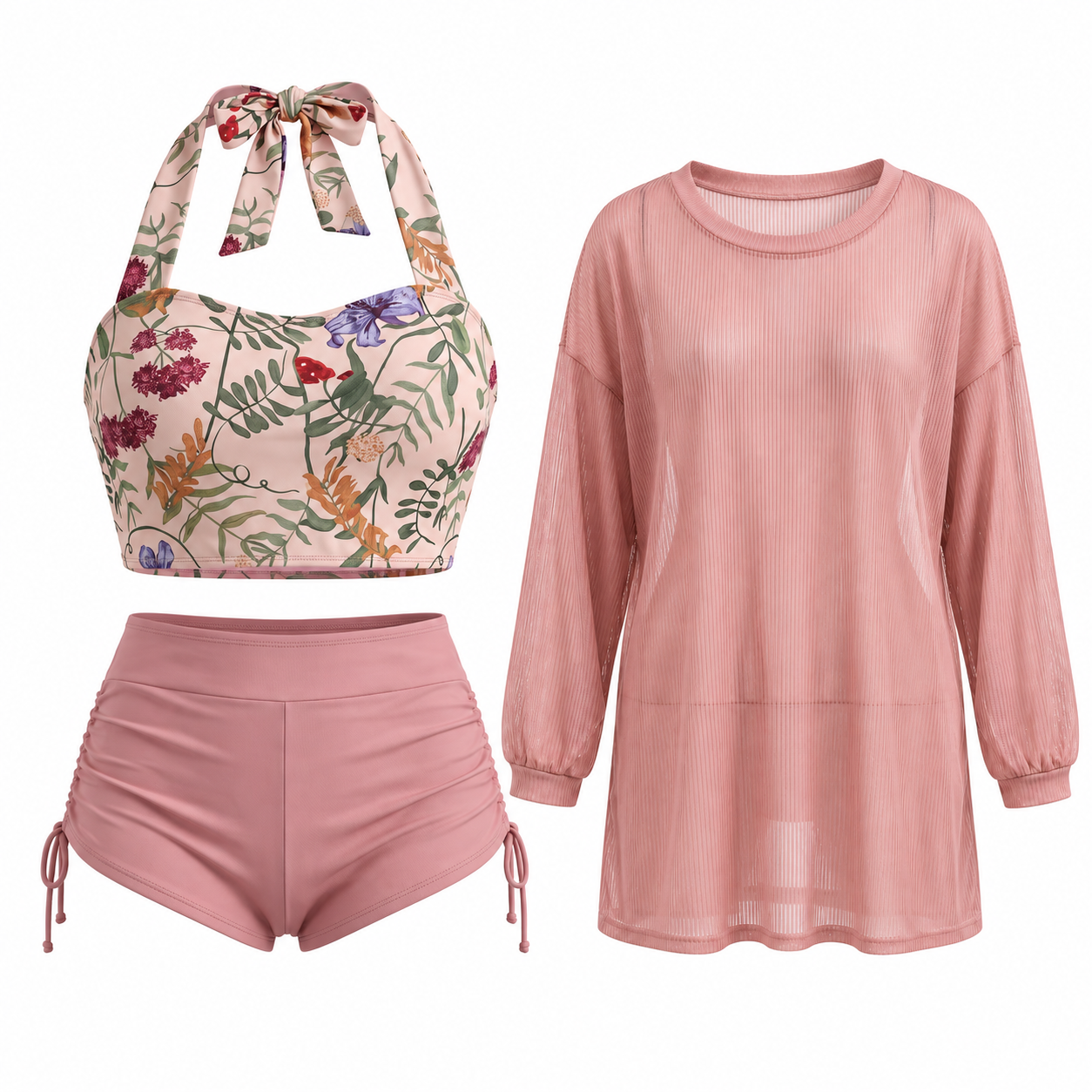Monet Three Piece Swimsuit