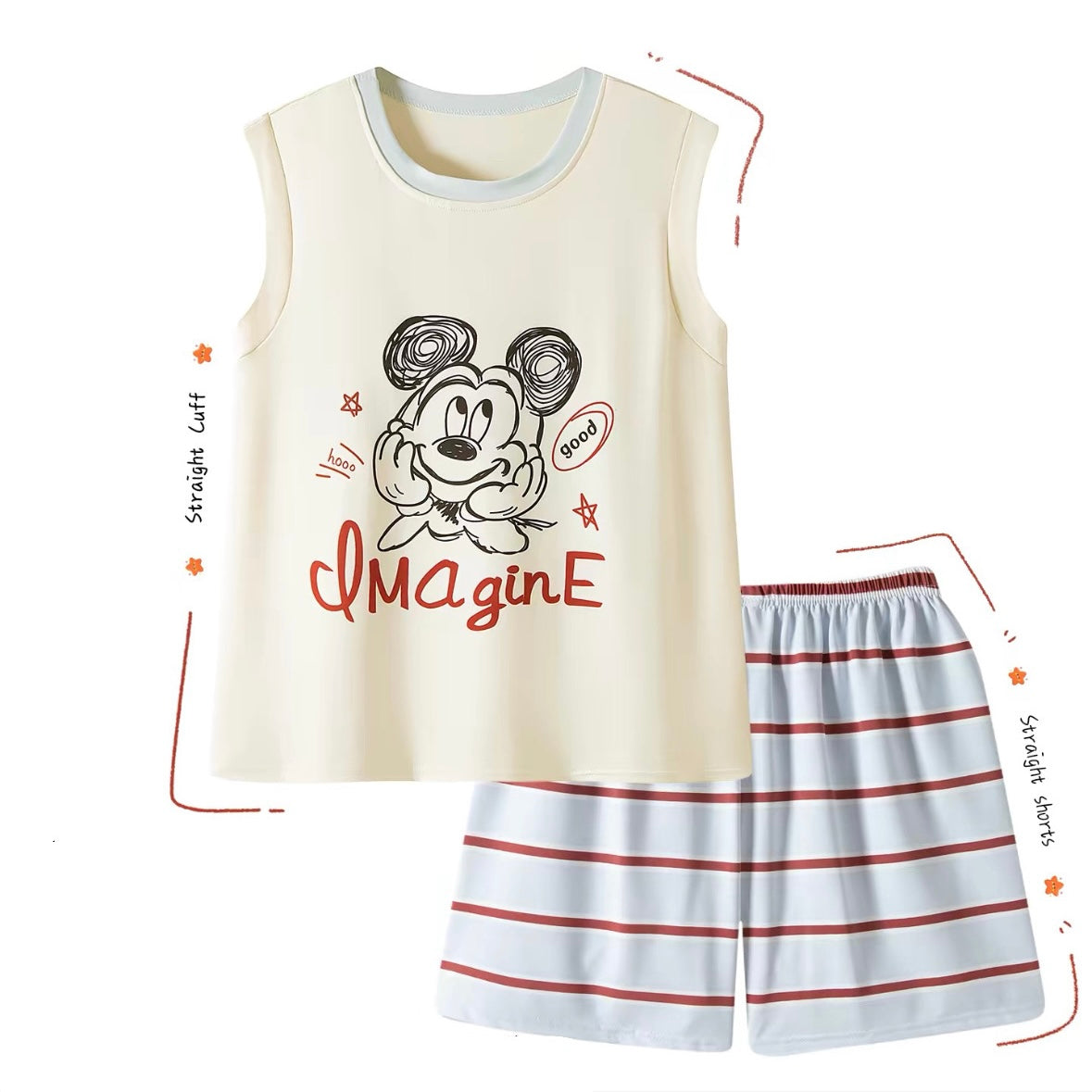 Imagine Sketch Toon Padded Nightsuit Set