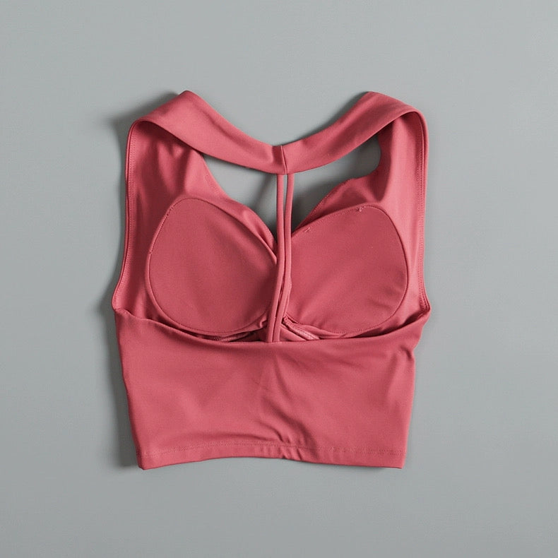 Elara Twist Built-in Bra Tops