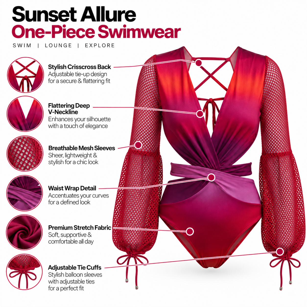 Twistwave Mesh Monokini