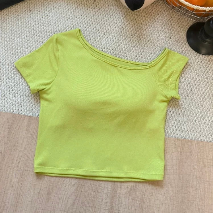 Ira boatneck Built-in Bra Top