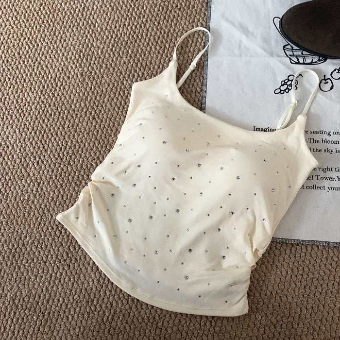 Crystalskin Built-In Bra Tank Top