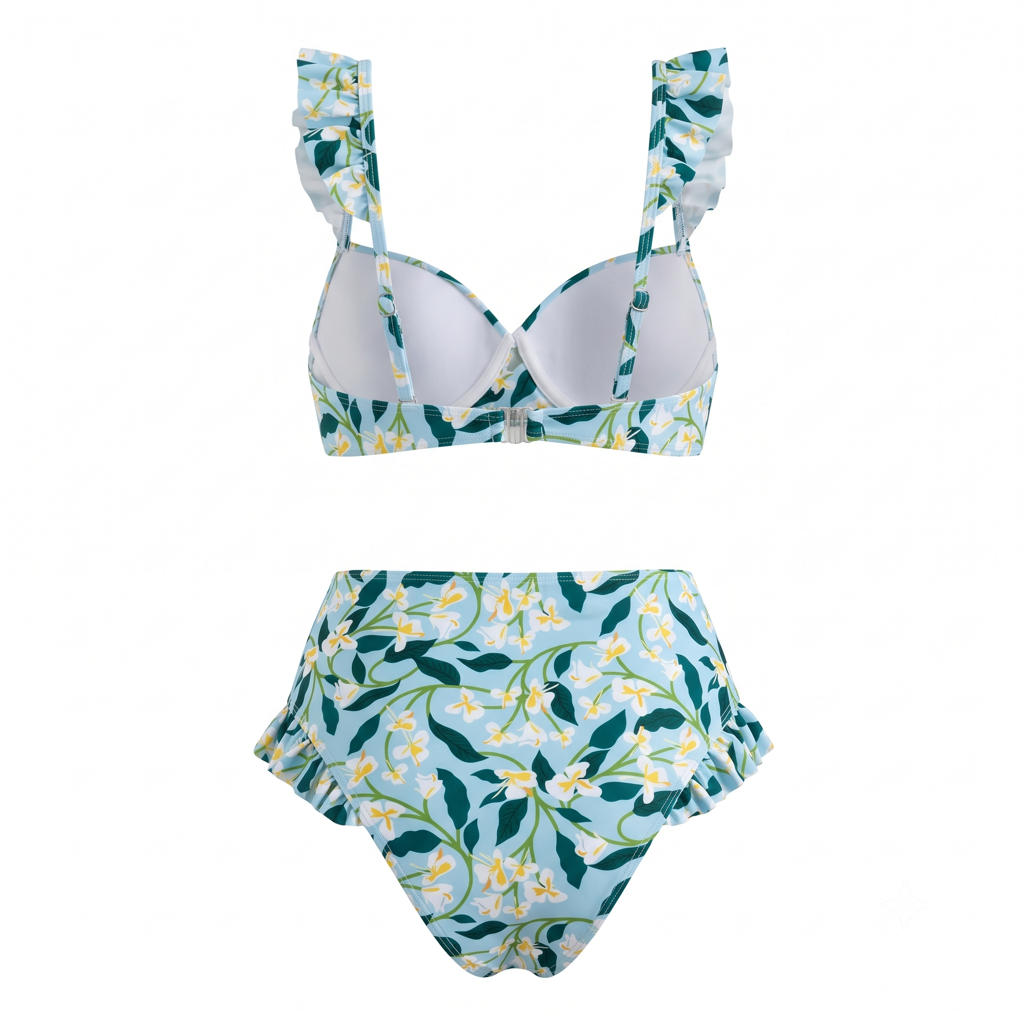 Floral Three Piece Bikini Set