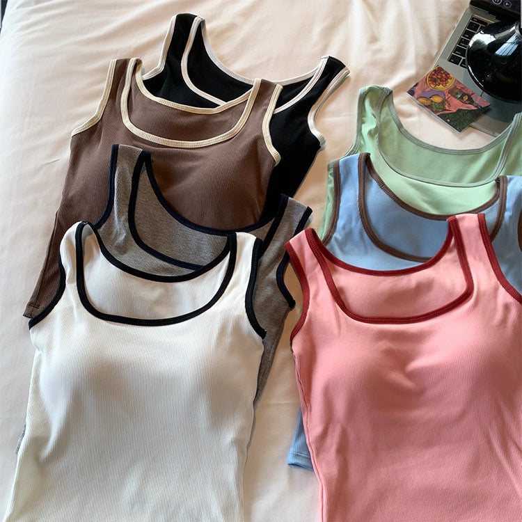Outline Edge Built-in Bra Top