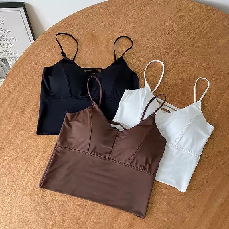 Caged Back Built-in Bra Camisole