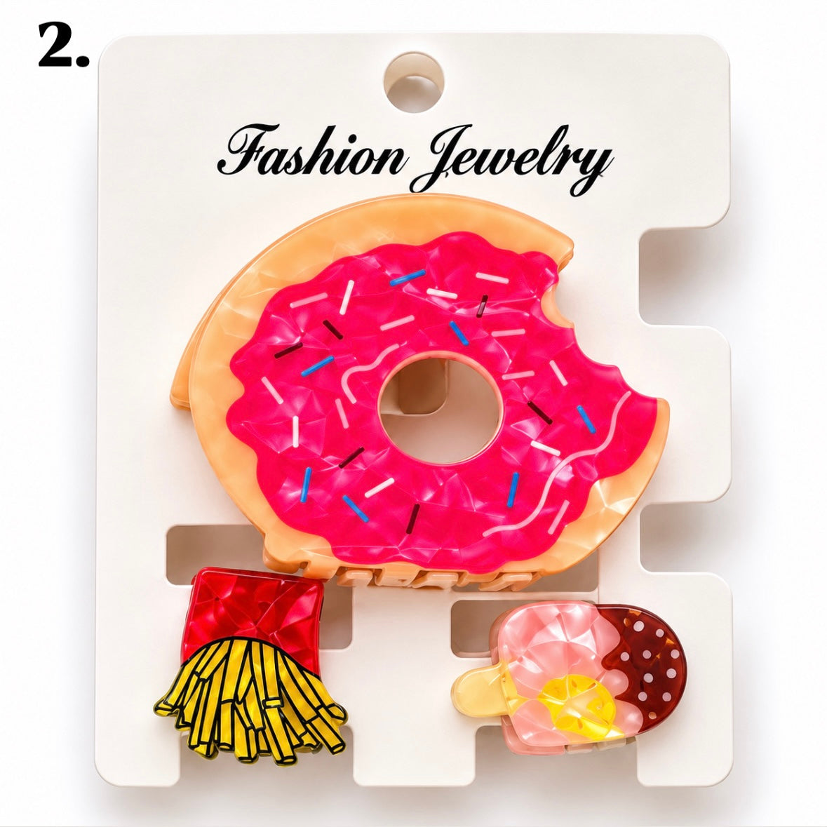 Sugar Rush Claw Clip - Set Of 3