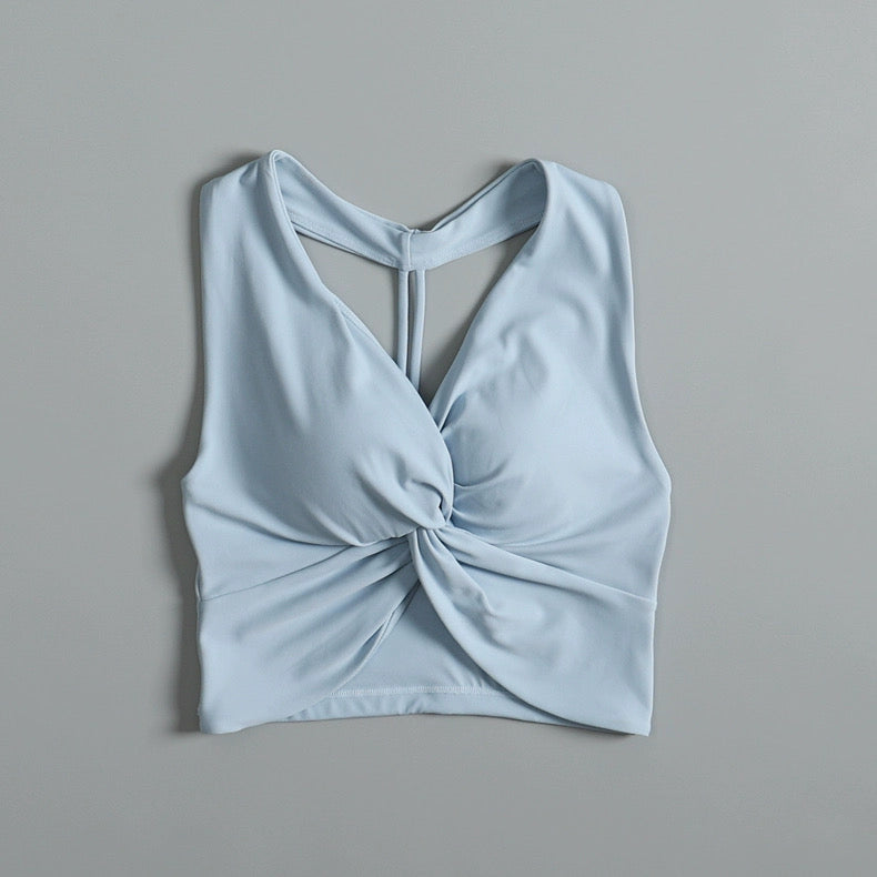 Elara Twist Built-in Bra Tops