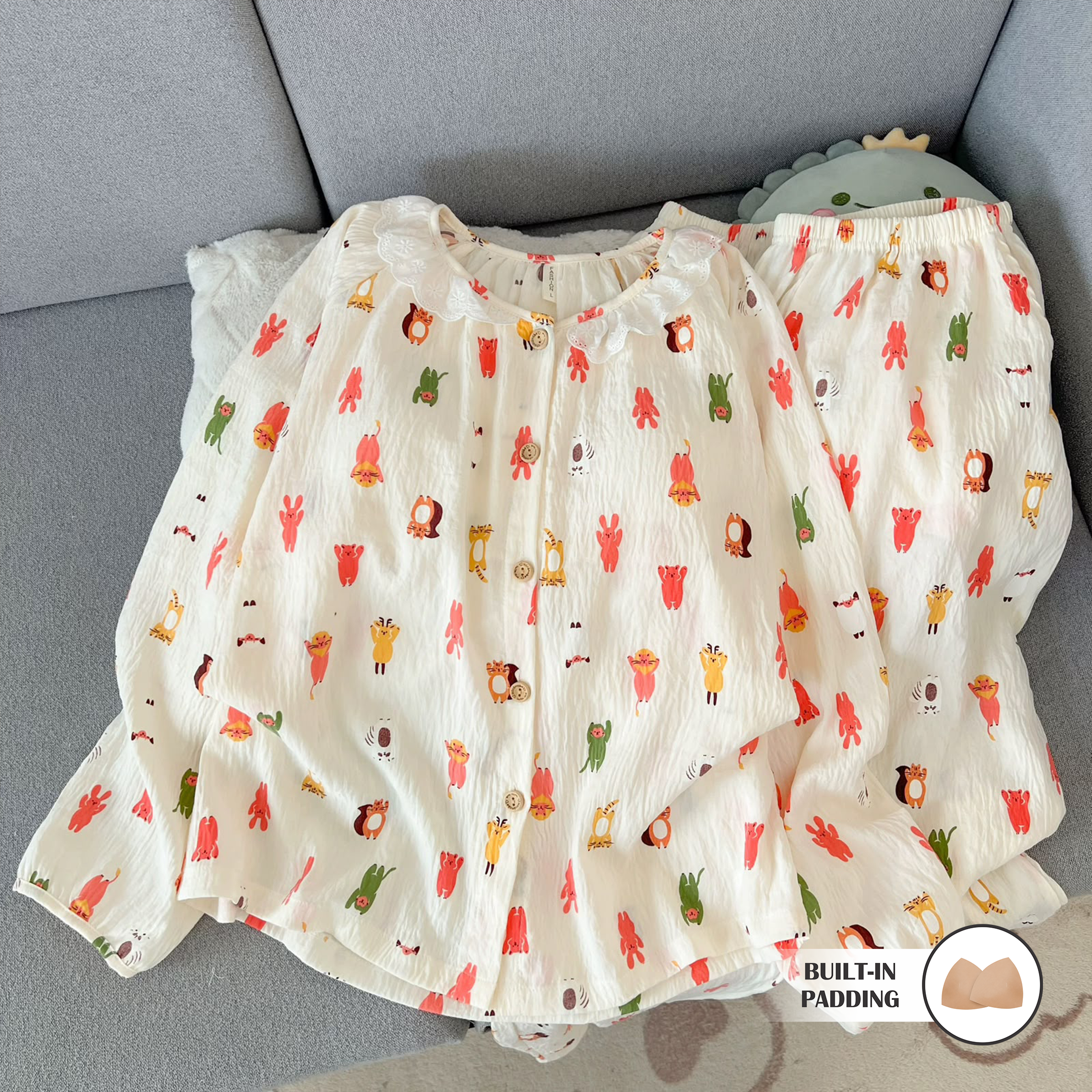 Forest Friends Padded Nightsuit Set