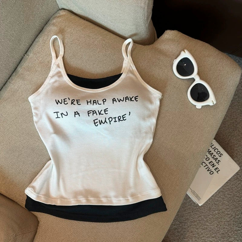 Wake Up Call Built-in Bra Top