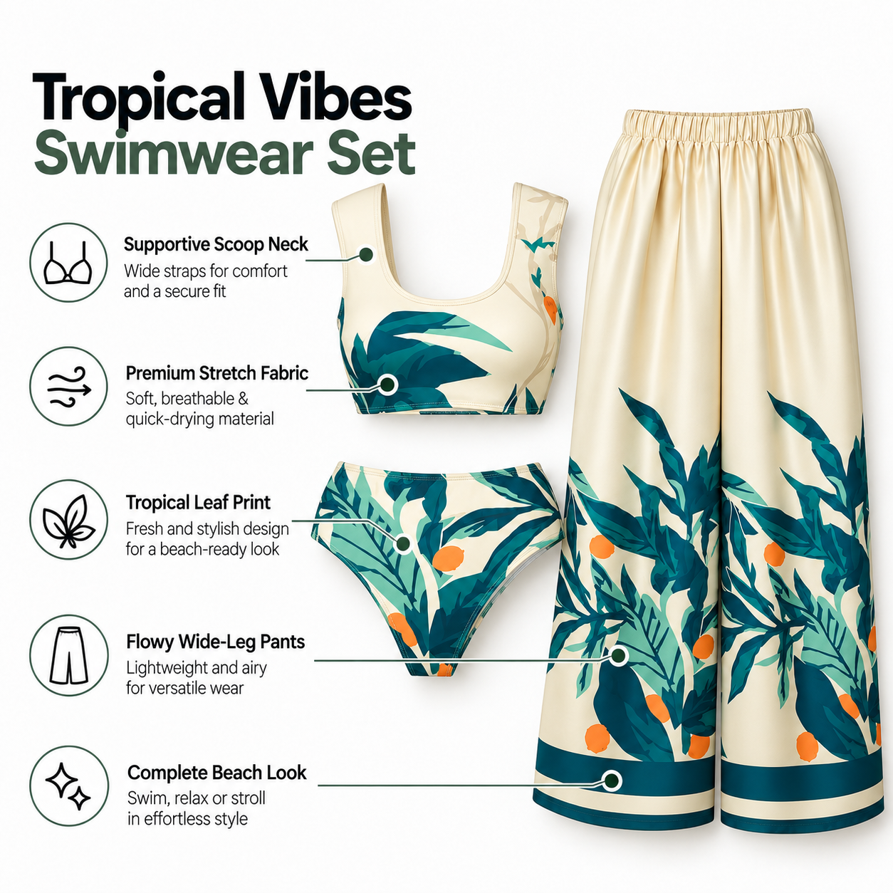 Botanica Coast Bikini With Pants Set