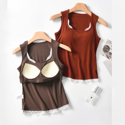 Maison Softlace Built-in Bra Top