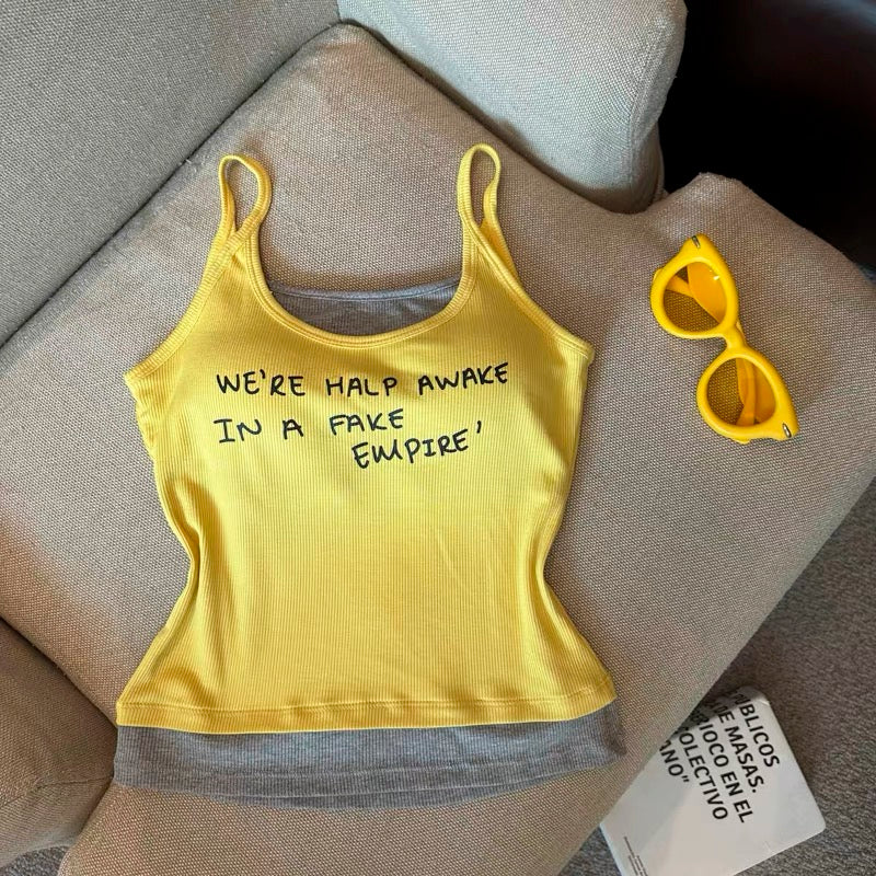 Wake Up Call Built-in Bra Top