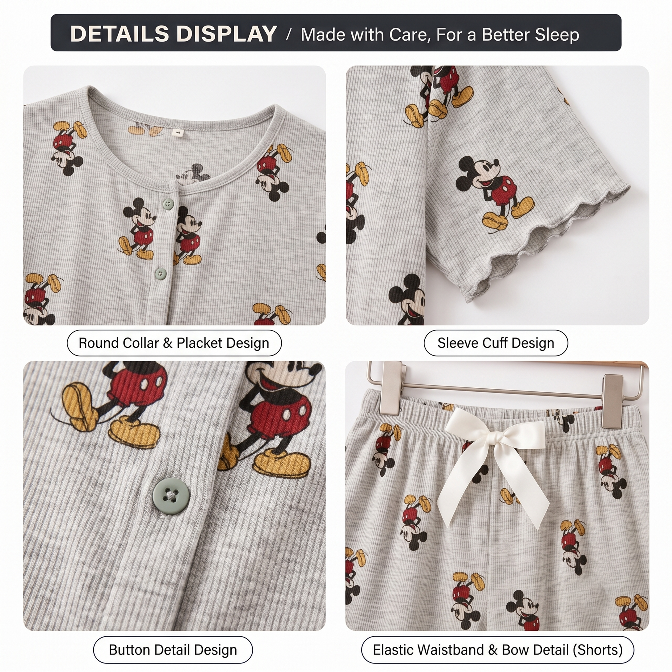 Mickey Magic Sleep Padded Nightsuit Set