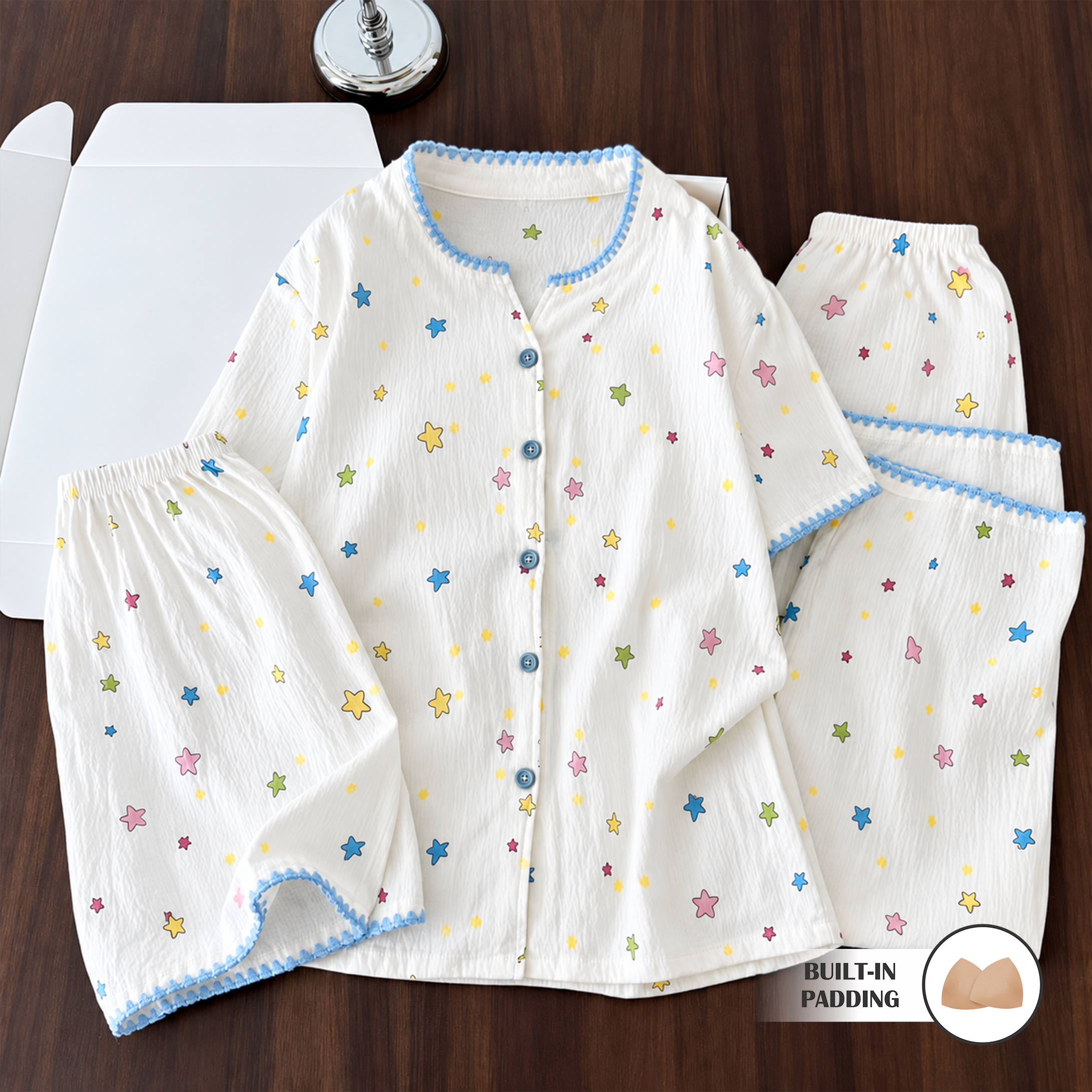 Starlit Slumber Padded Nightsuit - 3pc Set