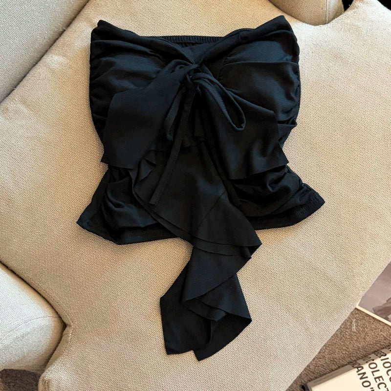 Ruffle Romance Built-in Bra Tube Top