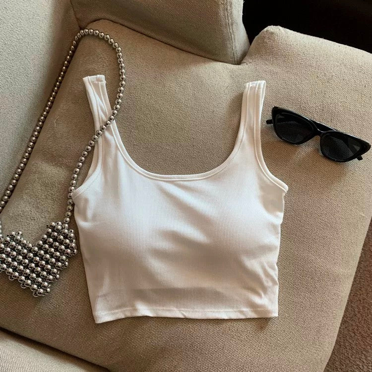 Staple Ribbed Built-in Bra Top